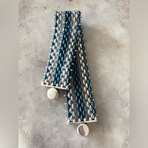 ✨Handmade Czech Beaded Bracelet w Magnetic Clasp